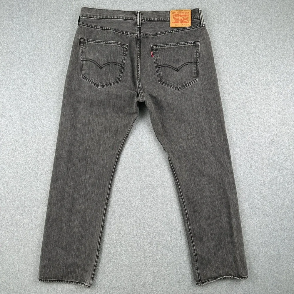 Levis‎ Jeans Mens 36x30 Gray 501 XX Original Fit Button Fly Straight Leg Denim